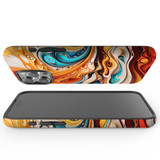 For iPhone 15 Pro Max Tough Case Compatible with MagSafe, Swirling Gold | iCoverLover Australia