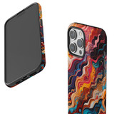 For iPhone 15 Pro Max Tough Case Compatible with MagSafe, Waves Of The Sun | iCoverLover Australia