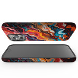 For iPhone 15 Pro Max Tough Case Compatible with MagSafe, Waves Of The Sun | iCoverLover Australia