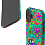 For iPhone 16 Plus Case, Protective MagSafe Compatible Cover, Retro Floral Design | iCoverLover Australia