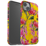 For iPhone 15 Plus Tough Case Compatible with MagSafe, Flower Pattern | iCoverLover Australia
