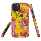 For iPhone 15 Plus Tough Case Compatible with MagSafe, Flower Pattern | iCoverLover Australia