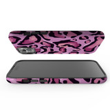 For iPhone 15 Plus Tough Case Compatible with MagSafe, Magenta Leopard Pattern | iCoverLover Australia