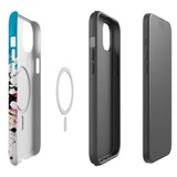 For iPhone 15 Plus Tough Case Compatible with MagSafe, Dark Splatter | iCoverLover Australia