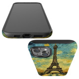 For iPhone 15 Plus Tough Case Compatible with MagSafe, Eiffel Tower Painting | iCoverLover Australia