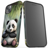 For iPhone 15 Plus Tough Case Compatible with MagSafe, Happy Panda | iCoverLover Australia