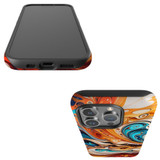 For iPhone 15 Pro Tough Case Compatible with MagSafe, Swirling Gold | iCoverLover Australia