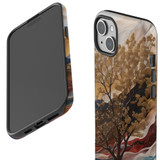For iPhone 15 Plus Tough Case Compatible with MagSafe, Mysterious Golden Tree | iCoverLover Australia
