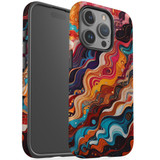 For iPhone 15 Pro Tough Case Compatible with MagSafe, Waves Of The Sun | iCoverLover Australia