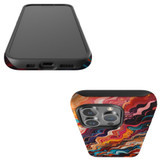 For iPhone 15 Pro Tough Case Compatible with MagSafe, Waves Of The Sun | iCoverLover Australia