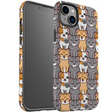 For iPhone 14 Plus Case Tough Protective Cover, Seamless Cats | iCoverLover Australia