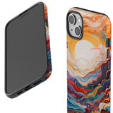 For iPhone 15 Plus Tough Case Compatible with MagSafe, Sunny Waves | iCoverLover Australia