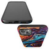 For iPhone 15 Plus Tough Case Compatible with MagSafe, Swirling Paint | iCoverLover Australia