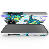 For iPhone 14 Pro Case Tough Protective Cover, Swimming Turtles | iCoverLover Australia