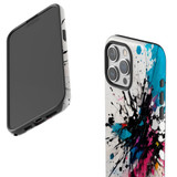 For iPhone 15 Pro Max Tough Case Compatible with MagSafe, Dark Splatter | iCoverLover Australia