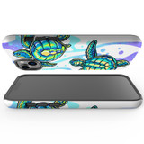 For iPhone 14 Case Tough Protective Cover, Swimming Turtles | iCoverLover Australia