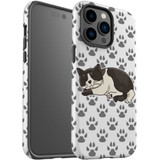 For iPhone 14 Pro Case Tough Protective Cover, Tuxedo Cat | iCoverLover Australia