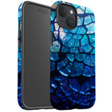For iPhone 15 Plus Case Tough Protective Cover, Blue Mirror | iCoverLover Australia