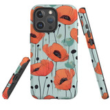 For iPhone 15 Pro Max Tough Case Compatible with MagSafe, Poppy Field | iCoverLover Australia