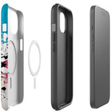 For iPhone 15 Tough Case Compatible with MagSafe, Dark Splatter | iCoverLover Australia