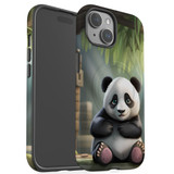 For iPhone 15 Tough Case Compatible with MagSafe, Happy Panda | iCoverLover Australia