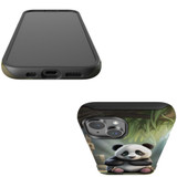 For iPhone 15 Tough Case Compatible with MagSafe, Happy Panda | iCoverLover Australia