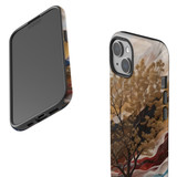 For iPhone 15 Tough Case Compatible with MagSafe, Mysterious Golden Tree | iCoverLover Australia