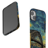 For iPhone 15 Tough Case Compatible with MagSafe, Painting Of The Harbour Bridge | iCoverLover Australia