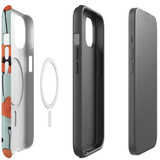For iPhone 15 Tough Case Compatible with MagSafe, Poppy Field | iCoverLover Australia