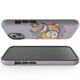 For iPhone 15 Tough Case Compatible with MagSafe, Sleeping Moon | iCoverLover Australia