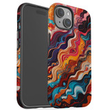For iPhone 15 Tough Case Compatible with MagSafe, Waves Of The Sun | iCoverLover Australia