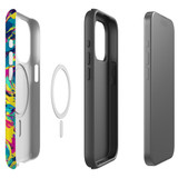 For iPhone 15 Pro Tough Case Compatible with MagSafe, Abstract Strokes | iCoverLover Australia