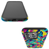For iPhone 15 Pro Tough Case Compatible with MagSafe, Abstract Strokes | iCoverLover Australia