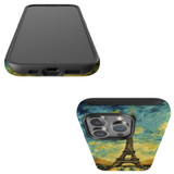 For iPhone 15 Pro Tough Case Compatible with MagSafe, Eiffel Tower Painting | iCoverLover Australia
