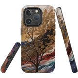 For iPhone 15 Pro Tough Case Compatible with MagSafe, Mysterious Golden Tree | iCoverLover Australia