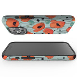 For iPhone 15 Pro Tough Case Compatible with MagSafe, Poppy Field | iCoverLover Australia
