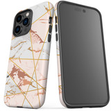 For iPhone 14 Pro Max Case Tough Protective Cover, Marble Pattern | iCoverLover Australia