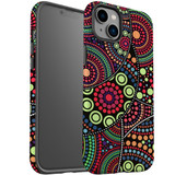 For iPhone 14 Plus Case Tough Protective Cover, Dotted Abstract Painting | iCoverLover Australia