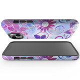 For iPhone 14 Plus Case Tough Protective Cover, Flower Swirls | iCoverLover Australia