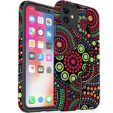 For iPhone 11 Case Tough Protective Cover Dotted Abstract Painting | iCoverLover Australia