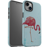 For iPhone 14 Plus Case Tough Protective Cover, Vintage Flamingo | iCoverLover Australia