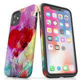 For iPhone 11 Case Tough Protective Cover Heart Painting | iCoverLover Australia