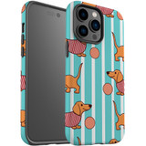 For iPhone 14 Pro Max Case Tough Protective Cover, Dachshund Dogs Cute | iCoverLover Australia