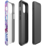 For iPhone 12 Mini Case Tough Protective Cover Flower Swirls | iCoverLover Australia