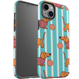 For iPhone 14 Case Tough Protective Cover, Dachshund Dogs Cute | iCoverLover Australia