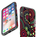 For iPhone XS & X Case Tough Protective Cover Dotted Abstract Painting | iCoverLover Australia