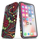 For iPhone XS & X Case Tough Protective Cover Dotted Abstract Painting | iCoverLover Australia