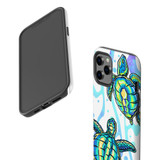 For iPhone 12 Pro Max Case Tough Protective Cover Swimming Turtles | iCoverLover Australia