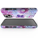 For iPhone 13 mini Case Tough Protective Cover Flower Swirls | iCoverLover Australia