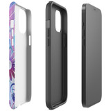 For iPhone 12 & 12 Pro Case Tough Protective Cover Flower Swirls | iCoverLover Australia